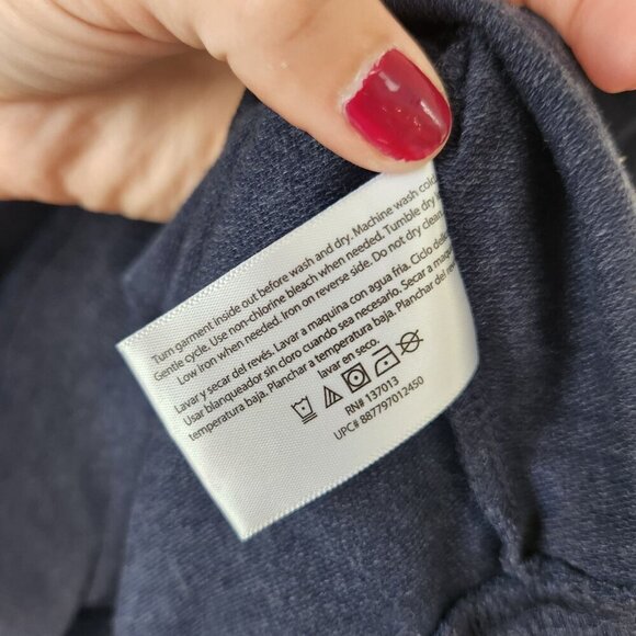 Wildfox Good Vibes Navy Blue Crewneck Sweatshirt Rainbow Lettering Women's S - Picture 5 of 6